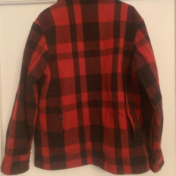 Supreme men’s red plaid wool jacket, size L - Picture 3 of 4